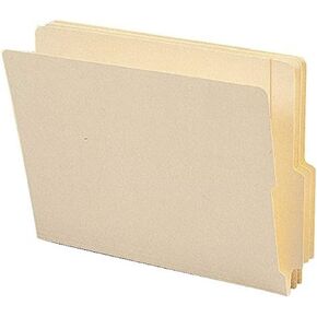 Smead End Tab File Folder, Shelf-Master® Reinforced 4" High Tab 1-1/8" Up from Bottom, Letter Size, Manila, 100 per Box (24179)