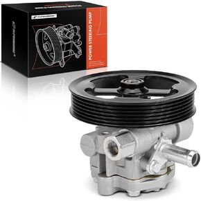 A-Premium Power Steering Pump, with Pulley, Compatible with Chrysler 200 2011-2014, Sebring 2007-2010 & Dodge Avenger 2008-2014, Journey 2009-2020, 2.0L 2.4L, Replace # 5151016AB, 63138N