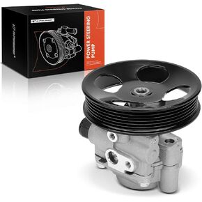 A-Premium Power Steering Pump, with Pulley, Compatible with Toyota Tundra 2000-2006, Sequoia 2001-2007, 4.7L, Replace # 443100C030, SK215264