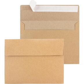 50 Pack Pink Envelopes,A7 Invitation Envelopes,Wedding,Brown Pink Envelopes for Personalize, Birthday Party,5x7 Envelopes for Invitations