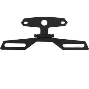 License Plate Bracket, Motorcycle Tail Fender Eliminator Folding License Plate Holder Bracket ATV Rear Bracket Mount