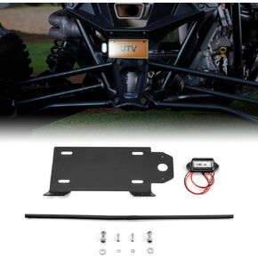 WeiSen License Plate Mount Bracket with 6 LED License Plate Light Holder Frame Compatible with 2022 2023 Polaris RZR PRO R 4 in Kuwait