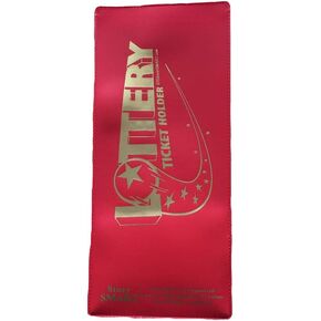 StoreSMART - Lotto Ticket Lottery Holder - 4"x9" Plastic LT - Red - 2 Pack