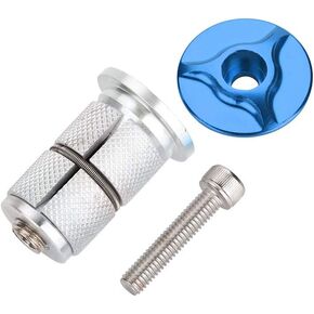 سماعة رأس Tbest Bike Stem Top Cap، سماعة رأس من سبائك الألومنيوم للدراجة TopBike Fork Expander Bung in Kuwait