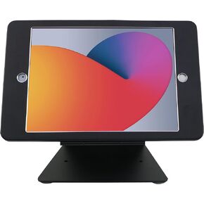 Desktop Anti-Theft Security Stand Holder for iPad 10.2-Inch (9th Gen.2021,8th Gen.2020,7th Gen.2019),with Lock and Key, Aluminum Alloy &360°Rotating Horizontal or Vertical Adjust Black