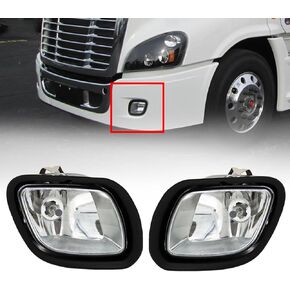 LEAVAN Front Fog Light Lamp Assembly Fit for Freightliner Cascadia 2008-2016 Driving Side&Passanger Side
