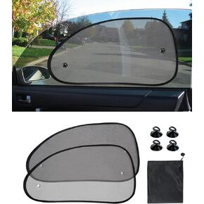 2 Pack Universal Car Window Shade for Baby,Car Window Sun Shade Car Sun Shades Cling Sunshades,Car Window Covers,Sun,Glare and UV Rays Protection,Car Shades for Side Windows