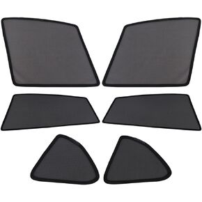 Powerty Compatible with Side Sun Shade Toyota RAV4 2013-2018 Shading Net UV Rays Protection Window Shade 6pcs/Set
