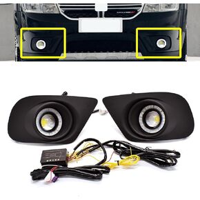 KITOCARTOP LED DRL Fog Lights Fit for 2011-2019 Dodge Journey Daytime Running Light With Amber Sequential Turn Signal Driving Lights Blue Night Headlight