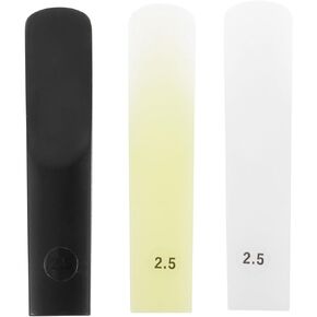 VICASKY 3pcs 3Pcs Alto Saxophone Reeds Resin Saxophone Mouthpiece Reeds Woodwind Instrument Parts Repair Reed Accessories for Saxophone Beginners Mix Color