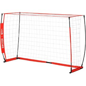 A11N Soccer Goal for Backyard - Portable Soccer Net for Youth/Adults, Quick Setup Goal Net for Solo Practice or Team Training -6x4FT or 12x6FT