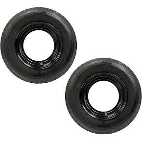eCustomRim 2-Pk Mounted Trailer Tire Rim Homaster 8-14.5 LRG 14.5 in. Demountable Rim Wheel RV Donut Style Load G