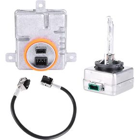 Vorally Xenon HID Ballast Headlight Control Unit with D3S Bulb Compatible with Chrys ler 300 Replace 68170821AA W003T21971 8K0941597 Computer Headlight Ballast D3S 35W L0000D3S Headlamp Bulb Ballast