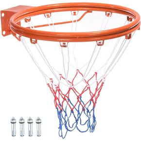 PATIKIL Basketball Rim, Replacement Wall Door Mounted Hanging Standard Goal Fit Most Sizes of Backboard Indoor and Outdoor