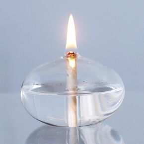GXFCCYXT Oil Candles for Indoor Use -Set of 3 Refillable Liquid Petite Oil lamp - Sturdy Borosillicate Glass Oil Candle