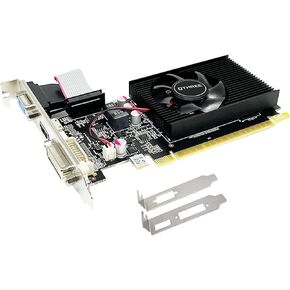 QTHREE GeForce GT 730 4GB 64Bit DDR3 Graphics Card,2X HDMI,VGA,DP,Computer Video Cards for PC Gaming GPU,PCI E x8 2.0,Support 4 Monitors,Win11,DirectX 12,Low Profile