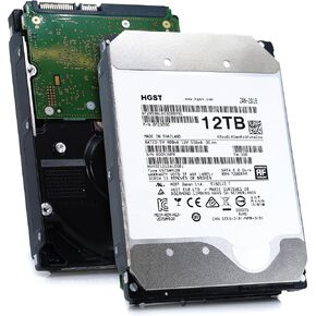 HGST - WD Ultrastar DC HC520 HDD | HUH721212ALE601 | 12TB 7200RPM SATA 6Gb/s 256MB Cache 3.5-Inch | ISE 512e | Helium Data Center Internal Hard Disk Drive (Renewed)