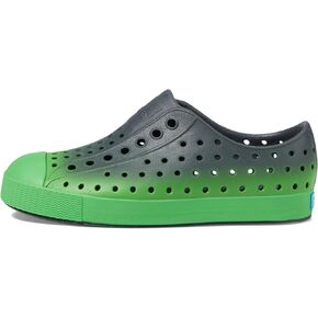 Native Shoes Kids Jefferson Sugarlite Ombre (طفل كبير) - جزء علوي من مادة EVA مثقوب - مقدمة مستديرة - طراز سهل الارتداء رمادي جرافيتي/أخضر جندب/جرافيتي جراسهوبر أومبير 2 طفل صغير M in Saudi Arabia
