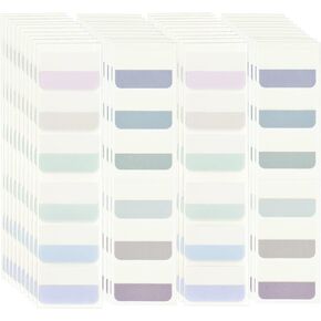 240Pcs Colored Index Tab 1.8"x1" Large Book Sticky Tabs 12 Colors Repositionable Page Tabs Flags Page Markers Labels for Notebooks, Filing, Classification