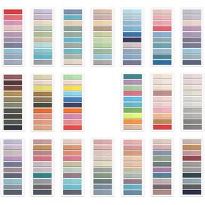 4000pcs Sticky Tabs for Annotating Books Tabs Morandi Sticky Flags Clear Transparent Page Markers Strip Page Flags Colored Tabs,Multi-Colored Writable and Repositionable Book Flags Strip
