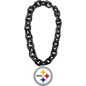 Aminco Pittsburgh Steelers NFL Team Fan Chain, Black