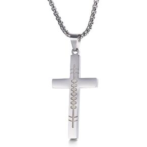 Football Necklace - Stainless Steel Football Cross Pendant with Philippians 4:13 Inspiring Verse