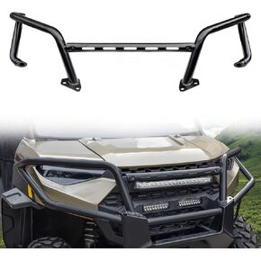Front Bumper for Polaris Ranger XP 1000 18-24, Black Front Bumper Brush Guard for 2018-2024 Polaris Ranger XP 1000 / Crew XP 1000 / Ranger 1000 / Ranger 1000 XP Accessories (Replace #2882531)