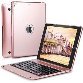 Wireless Bluetooth Keyboard Case for iPad 5th-6th Gen, Air 1-2, Pro 9.7 - Slim Full Protection Cover