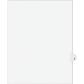 Avery Legal Dividers, Premium Individual Tab Titles, Letter Size, Side Tabs, S, Pack of 25 (01419)