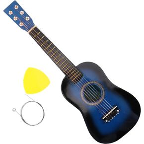 Vaguelly 23 inch Kids Guitar Beginner Acoustic Guitars,Kids 6 String Wood Guitar Toy Guitar for Kids Ages 5-9 Early Learning Musical Instrument Toy,Blue