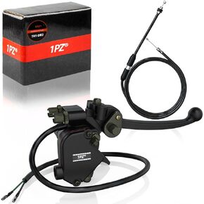 1PZ TH1-DB2 7/8'' 22mm Thumb Throttle Cable Accelerator with Dual Brake Lever Assembly for 50cc 70cc 90cc 110cc 125cc 250cc 4 Wheeler ATV Quad Go Kart Baja Mini Pit Bike