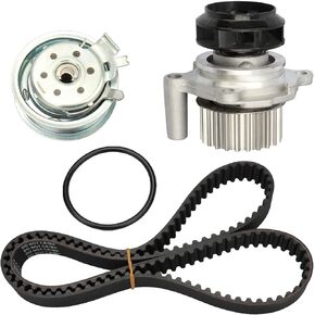 BRTEC Engine Timing Belt Kit with Water Pump Compatible for 1998-2005 Volkswagen Beetle for 1998-2005 Volkswagen Jetta/Golf 2.0L