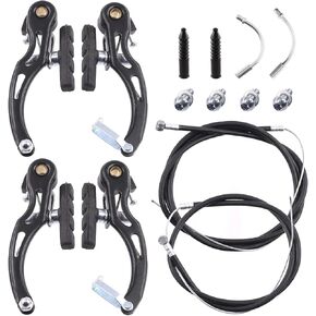 مجموعة فرامل الدراجة المكونة من 10 قطع من Keadic تتضمن فرجار فرامل على شكل حرف V، ورافعة فرامل مقود من سبائك الألومنيوم مقاس 22 مم، وكابلات خط فرامل أمامية وخلفية لركوب الدراجات على الطرق الجبلية MTB in Kuwait