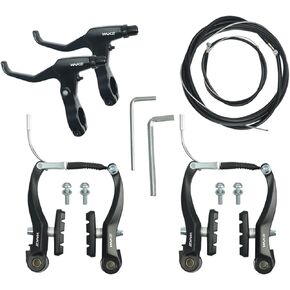 V Brakes, Linear Bicycle Brake Set, Bicycle Brake Levers 2pcs Mountain Bike Brake Handles 2.5 Finger 2.2cm Diameter for Most Bicycle, Road Bike, MTB, BMX, Cycling