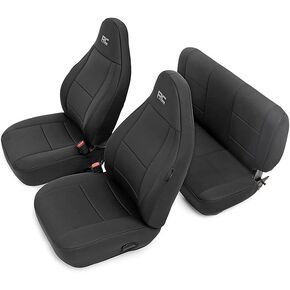 Rough Country Neoprene Seat Covers for 1997-2002 Jeep Wrangler TJ - 91000 , Black