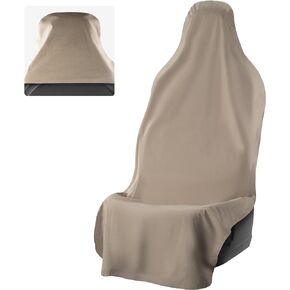 UltraSport Front Seat Cover - Waterproof Car Seat Cover, Waterproof Seat Covers for Cars, Driver Seat Cover, Car Seat Towel Cover After Gym, Waterproof Car Seat Protector - Black