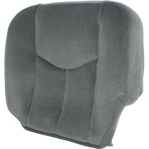 Automotive Seat Cover Driver Side Bottom Cloth Seat Cover Gray for 2003-2007 GMC Sierra 1500 2500 3500 1500HD 2500HD SLE SLT