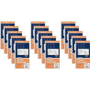 Adams Message Book/Phone Call, Carbonless Duplicate, 5.50 x 11 Inches, 400 Sets per Book (SC1154D) 15-pack of books