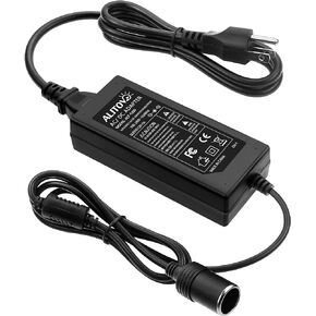 ALITOVE AC to DC Converter 12V 5A 60W 100-240V to 12V Car Cigarette Lighter Socket AC/DC Power Adapter Power Supply for Car Vacuum Cleaner Car Fan Car MP3 Other Car Devices Under 60W