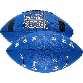 Junior & Peewee Sized Footballs with Route Tree for Kids 6 to 12 - Endorsed by Drew Brees, Beach Football, K2 Football, Leather Football