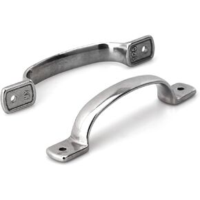 Necmetu 2PCS Boat Grab Handles Stainless Steel Boat Handrail 5.7" Heavy Duty Marine Door Grab Handle,Marine Rail, Grab Handle for Marine Yacht
