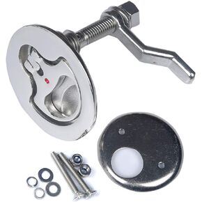 MX Boat Cam Latch,Marine Hatch Latch Flush Pull Handle Latch Stainless Steel W/Fasteners