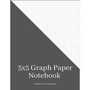 5x5 Graph Paper Notebook: Engineering Graph Paper, grid paper 5x5, each square measures .20" x .20", 5 squares per inch, 180 pages, 8.5" x 11" in Kuwait