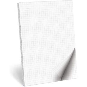 321Done Dot Grid Notepad – Dotted Graph Paper, Small (5.5x8.5) – Made in USA – 50 Sheets Dotted for Bullet Planning Journaling Thick Paper 1/4 (0.25) Dots Notes Sketching Writing Smooth White