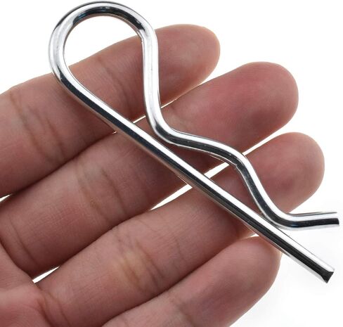 Hao Pro Hitch Pins Clips Cotter Pins Spring Clip دبابيس الشعر 9 حزمة لدبابيس وصلة المقطورة توتر زنبركي قوي أكثر سمكًا ومتين لقضيب السحب والجرارات وعربات الجزازة والشاحنة 3.5 مم قطر السلك 75 مم طول in Kuwait
