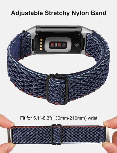 Wearlizer Elastic Band Compatible with Fitbit Charge 6/Charge 5 Bands Women in Kuwait