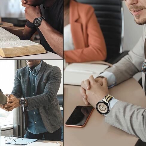 Juntan 20mm Stainless Steel Band for Galaxy Watch 6 Classic 43mm 47mm/Watch 5 Pro 45mm/Watch 4 Classic 42mm 46mm, Metal Quick Release Watch Straps for Samsung Galaxy Watch 6/5/4 Band 40/44mm Women Men in Saudi Arabia
