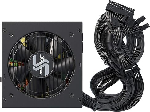 التركيز الموسمي SSR-850FM، 850 وات 80+ ذهبي، شبه وحدات، يناسب جميع أنظمة ATX، التحكم في المروحة في الوضع الصامت والتبريد، ضمان 7 سنوات، مصدر طاقة مثالي للألعاب والتطبيقات المختلفة in Kuwait