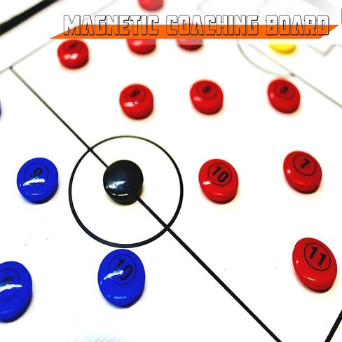 مجلد لوحة التدريب المغناطيسي من Pepup Soccer Tactic للاستراتيجية - يتضمن لوحة مغناطيسية، ومفكرة الحافظة، وعملات التحديد، والقلم، مثالية لهدايا مدربي الحكام، ومثقاب تدريب كرة القدم التكتيكي لكرة القدم in Kuwait
