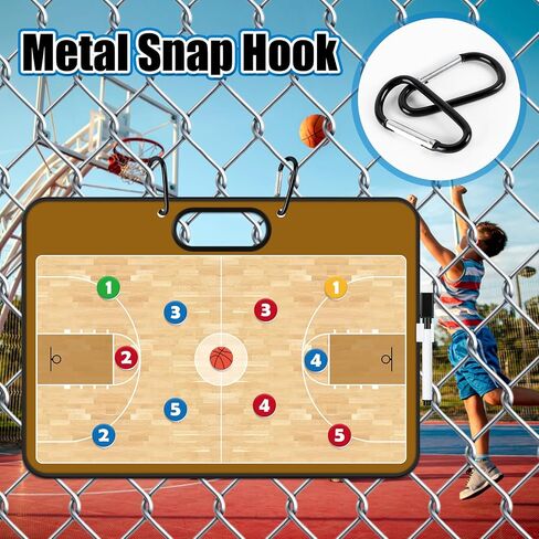 Magnetic Football Coach Board Dry Erase Football Clipboard for Coach Gifts, Whiteboard Clipboard Football Coaching Accessories Training Gear Equipment Kit with 24 Magnets, Double-Sided in Kuwait